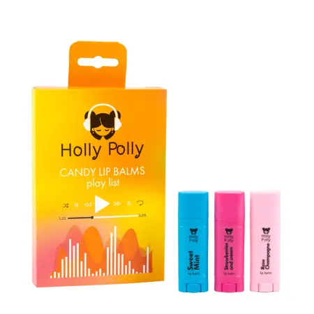 HOLLY POLLY Набор бальзамов для губ / CANDY LIP BALMS 3х4,8 гр - 1