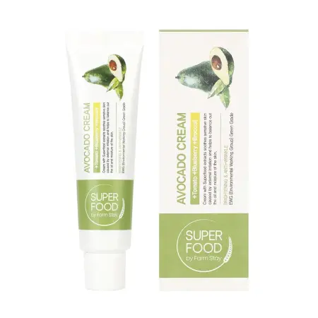 FARMSTAY Крем питательный суперфуд для лица с авокадо / SUPER FOOD AVOCADO CREAM 60 гр - 2