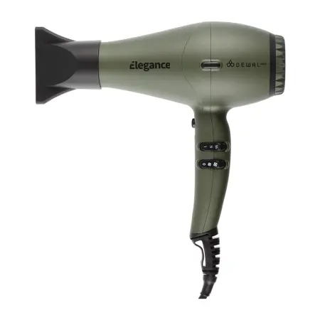 DEWAL PROFESSIONAL Фен Elegance оливковый, ионизация, 2 насадки, 2300 Вт - 1