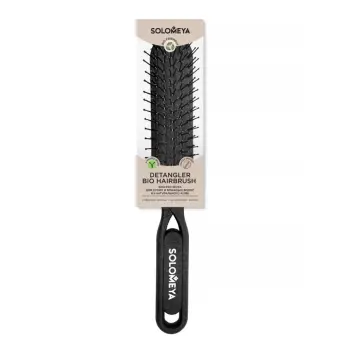 SOLOMEYA Био-расческа для сухих и влажных волос из натурального кофе / Detangler Bio Hairbrush for Wet & Dry Hair Coffee Material, фото 2