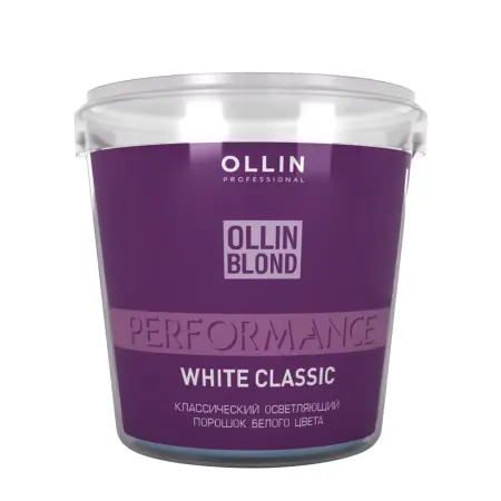 OLLIN PROFESSIONAL Порошок осветляющий классический белого цвета / White Classic BLOND PERFORMANCE 500 гр - 1
