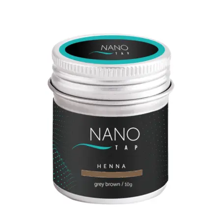 NANO TAP Хна для бровей в баночке, серо-коричневый / NanoTap grey brown 10 гр - 1