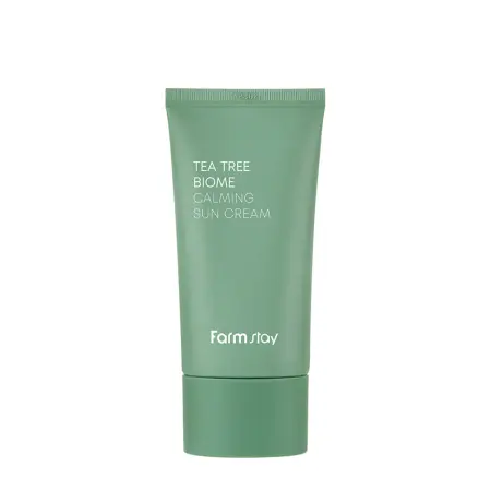 FARMSTAY Крем солнцезащитный успокаивающий для лица с чайным деревом / Tea Tree Biome Calming Sun Cream 50 гр - 1