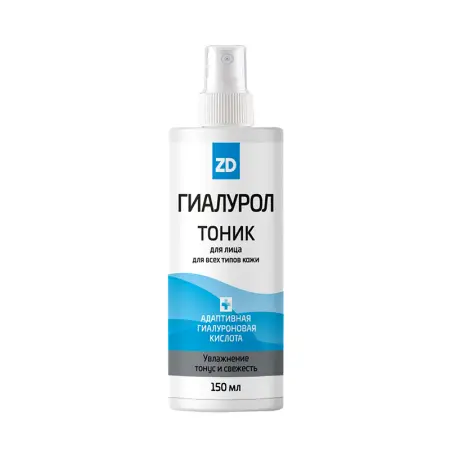 PHARMLEVEL Тоник увлажняющий для лица / ГИАЛУРОЛ ZD 150 мл - 1