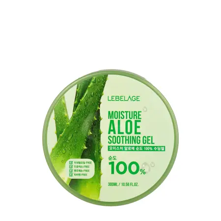 LEBELAGE Гель увлажняющий успокаивающий с экстрактом алоэ / Lebelage Moisture Aloe 100% Soothing Gel 300 мл - 1