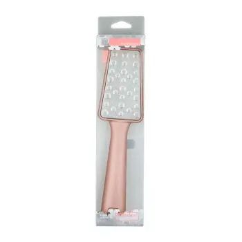 DEWAL BEAUTY Терка для пяток двусторонняя, розовая 21,5 см, фото 3