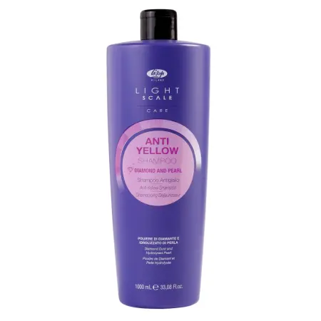 LISAP MILANO Шампунь для осветленных, мелированных и седых волос / Light Scale Care Anti Yellow Shampoo 1000 мл - 1