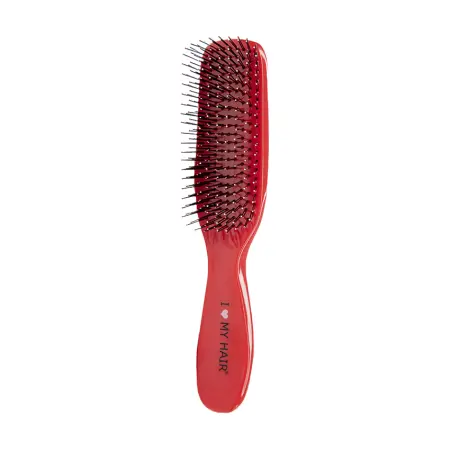 I LOVE MY HAIR Щетка парикмахерская для волос Spider Classic 1501, красная глянцевая M - 3