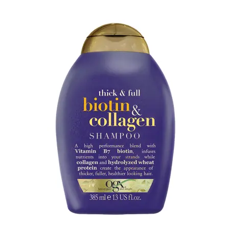 OGX Шампунь для тонких волос с биотином и коллагеном / Thick And Full Biotin And Collagen Shampoo 385 мл - 2