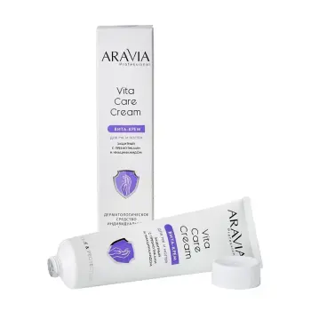 ARAVIA Professional Вита-крем для рук и ногтей защитный с пребиотиками и ниацинамидом / Vita Care Cream 100 мл, фото 3