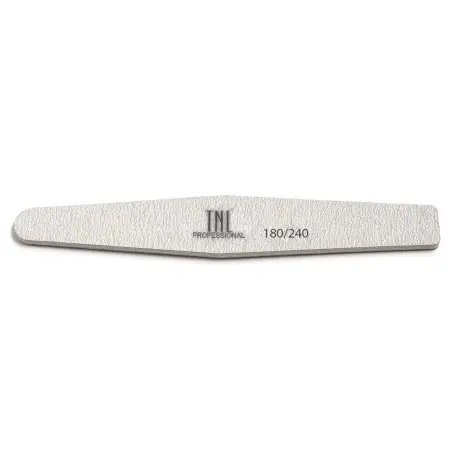 TNL Professional Пилка ромб для ногтей 180/240, серая (в индивидуальной упаковке) - 1