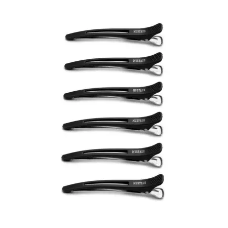 MUSTANG PROFESSIONAL (США) Зажимы с резинкой Mustang ZM03 Чёрный - 6 шт/уп - 1