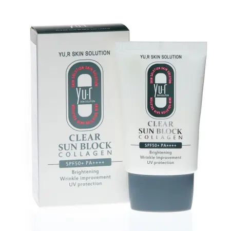 YU.R Крем солнцезащитный / CLEAR SUN BLOCK COLLAGEN 30 мл - 2