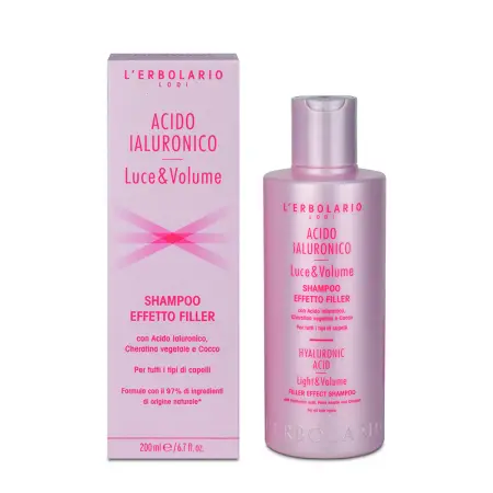 LERBOLARIO Шампунь для всех типов волос с гиалуроновой кислотой / Hyaluronic Acid Light & Volume Shampoo 200 мл - 2