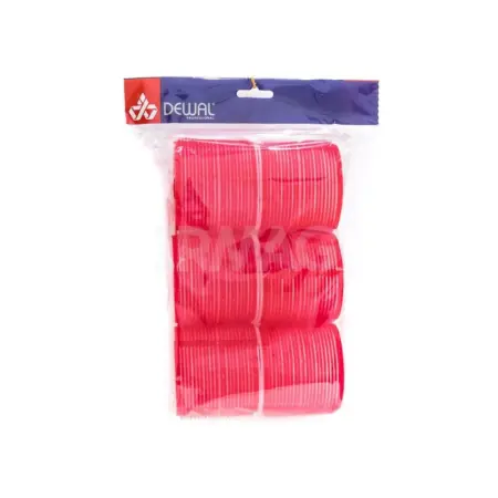 DEWAL PROFESSIONAL Бигуди-липучки красные d 70 мм 6 шт/уп - 2