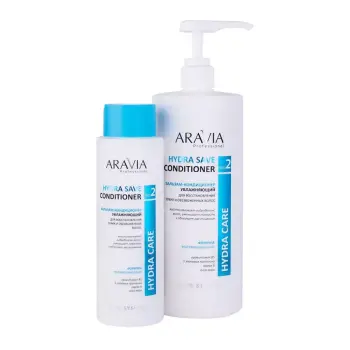ARAVIA Professional Бальзам-кондиционер увлажняющий для восстановления сухих, обезвоженных волос / Hydra Save Conditioner 400 мл, фото 3