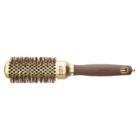 OLIVIA GARDEN Термобрашинг OG Expert Blowout Shine Wavy Bristles Gold&Brown 35 мм - 1