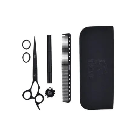 MUSTANG PROFESSIONAL (США) Ножницы прямые Mustang Base NB03 Черный 7,0 дюйм - 2