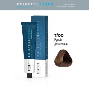 ESTEL PROFESSIONAL 7/00 краска для волос, средне-русый (для седины) / ESSEX Princess 60 мл, фото 2