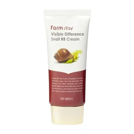 FARMSTAY ББ крем для лица SPF40, PA++ / VISIBLE DIFFERENCE SNAIL BB CREAM 50 мл - 1