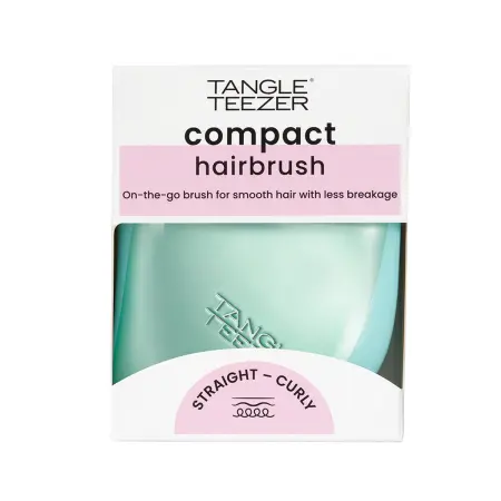 TANGLE TEEZER Расческа для волос / Compact Styler Frosted Teal Chrome - 9