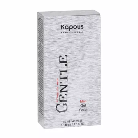 KAPOUS 7.1 гель-краска для мужчин, темный блондин пепельный (без аммония) / Gentlemen 2*40 мл - 4