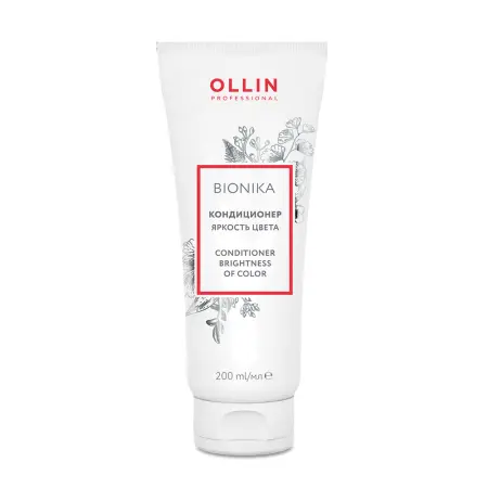 OLLIN PROFESSIONAL Кондиционер для окрашенных волос Яркость цвета / BioNika 200 мл - 1