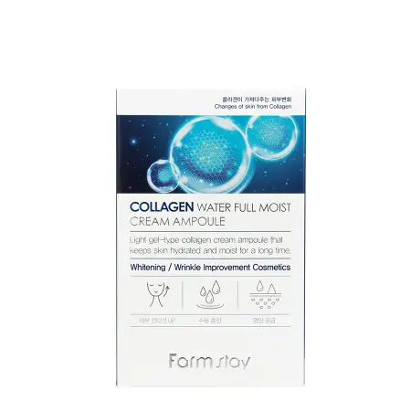 FARMSTAY Сыворотка интенсивно увлажняющая для лица с коллагеном / Collagen Water Full Moist Cream Ampoule 250 мл - 2