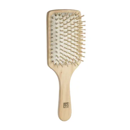 DEWAL BEAUTY Щетка Эко массажная с деревянным штифтом, лопата - 1