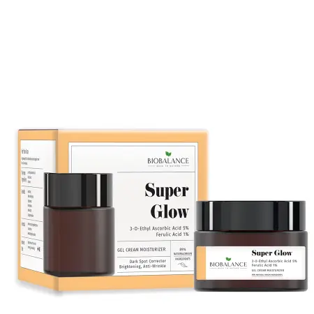 BIOBALANCE Гель-крем для лица с аскорбиновой кислотой 5% + феруловой кислотой 1% / SUPER GLOW GEL CREAM 50 мл - 2