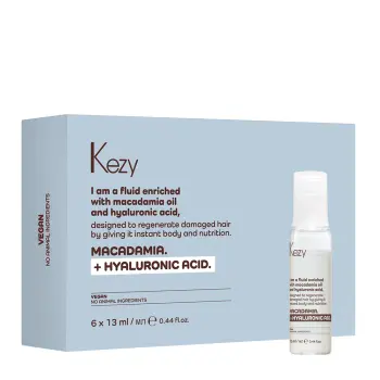 Флюид для восстановления слабых и поврежденных волос / I am MACADAMIA + HYALURONIC ACID 6*13 мл