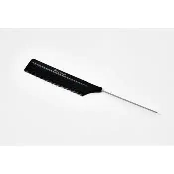 DEWAL PROFESSIONAL Расческа рабочая с металлическим хвостиком Эконом (черная) 20,5 см, фото 2