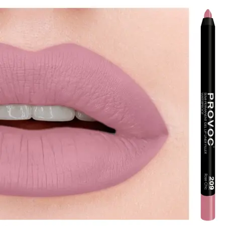PROVOC Подводка гелевая в карандаше для губ, 209 натурально-розовый темный / Gel Lip Liner Rose Chic 7 г - 1