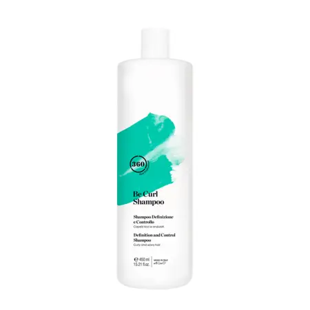 360 HAIR PROFESSIONAL Шампунь дисциплинирующий для вьющихся и волнистых волос / Be Curl Shampoo 450 мл - 1