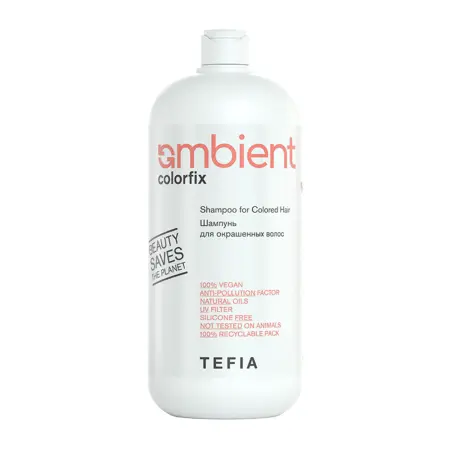 TEFIA Шампунь для окрашенных волос / AMBIENT Colorfix 950 мл - 1