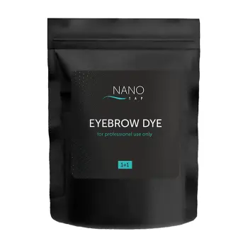 Краска для бровей в саше, темно-коричневый / NanoTap, dark brown 1+1, 30 гр