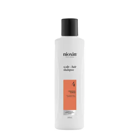 NIOXIN Шампунь очищающий для химически обработанных, заметно редеющих волос, Система 4, 300 мл - 1