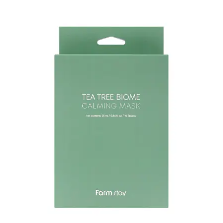 FARMSTAY Маска тканевая интенсивно успокаивающая для лица с чайным деревом / Tea Tree Biome Calming Mask 10*25 мл - 1