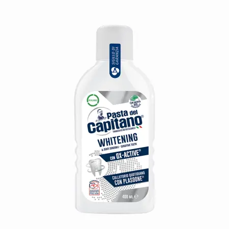 PASTA DEL CAPITANO Ополаскиватель для полости рта отбеливающий с активным кислородом / Whitening with OX-Active 400 мл - 1