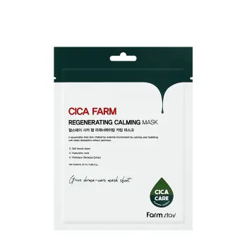 Маска тканевая для лица с центеллой / Cica Farm Regenerating Calming Mask 25 мл