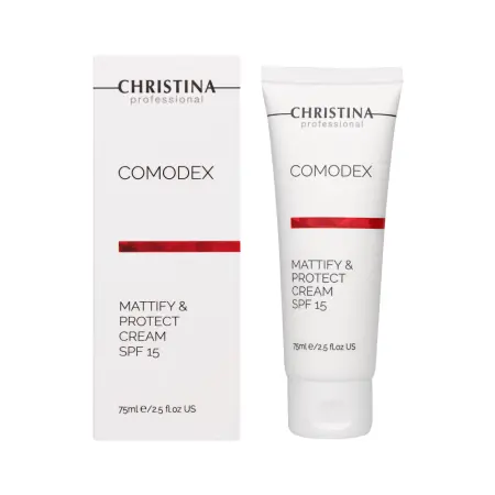 CHRISTINA Крем матирующий защитный SPF 15 / Mattify & Protect Cream Comodex 75 мл - 2
