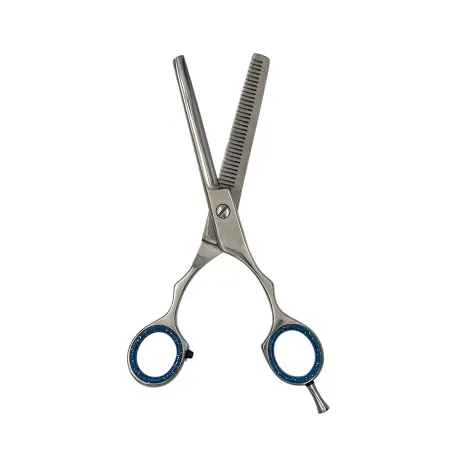 IWOU PROFESSIONAL Ножницы парикмахерские филировочные 6,0 с бирюзовыми ручками - 2