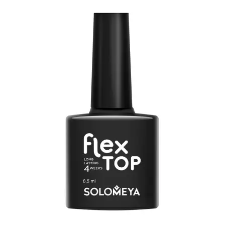 SOLOMEYA Покрытие верхнее ультрастойкое на основе нано-каучукового материала / FLEX TOP GEL 8,5 мл - 1