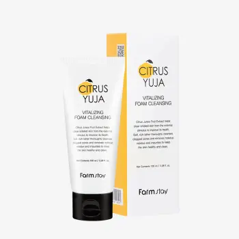 FARMSTAY Пенка витаминизирующая для лица с юдзу / Citrus Yuja Vitalizing Foam Cleansing 100 мл, фото 2