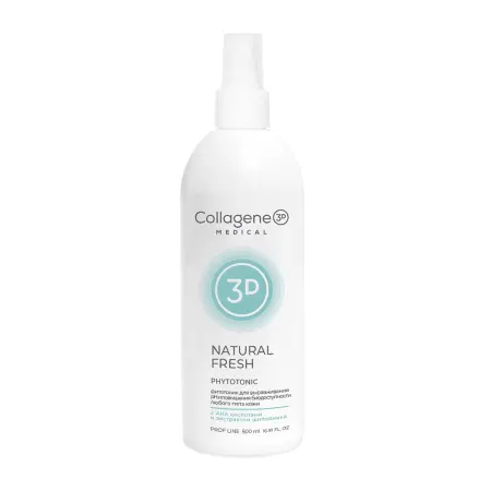 MEDICAL COLLAGENE 3D Фитотоник / Natural Fresh 500 мл проф. - 1