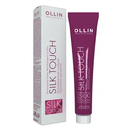 OLLIN PROFESSIONAL 8/1 краска безаммиачная для волос, светло-русый пепельный / SILK TOUCH 60 мл - 10