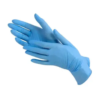 Перчатки нитриловые голубые медицинские XL / Safe&Care 100 шт TN 320