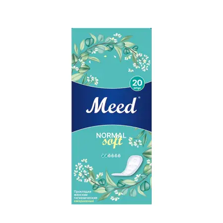 MEED Прокладки женские гигиенические ежедневные целлюлозные СОФТ / Meed 20 шт - 1