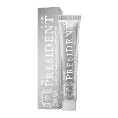 PRESIDENT Паста зубная / Wthite 75 гр - 3