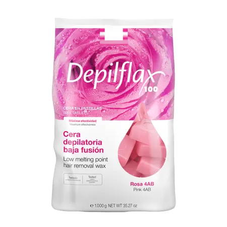 DEPILFLAX 100 Воск горячий в брикетах, розовый 1000 гр - 1